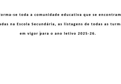 Abertura do ano letivo